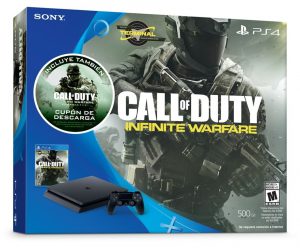 Playstation 4 500GB SLIM + 2 Jogos Call Of Duty Infinite Warfare e Modern Warfare